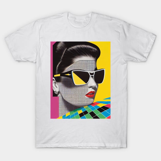 Modern woman in pop-art style T-Shirt by loucaski